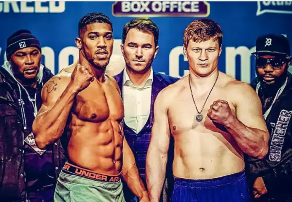 Anthony Joshua Fights Alexander Povetkin To Defend His World Heavyweights Titles On Sept. 22 